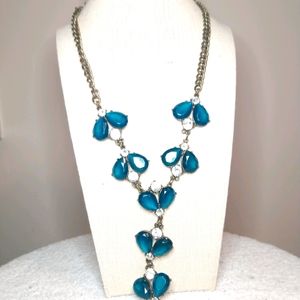 Simply Vera Wang teal statement necklace